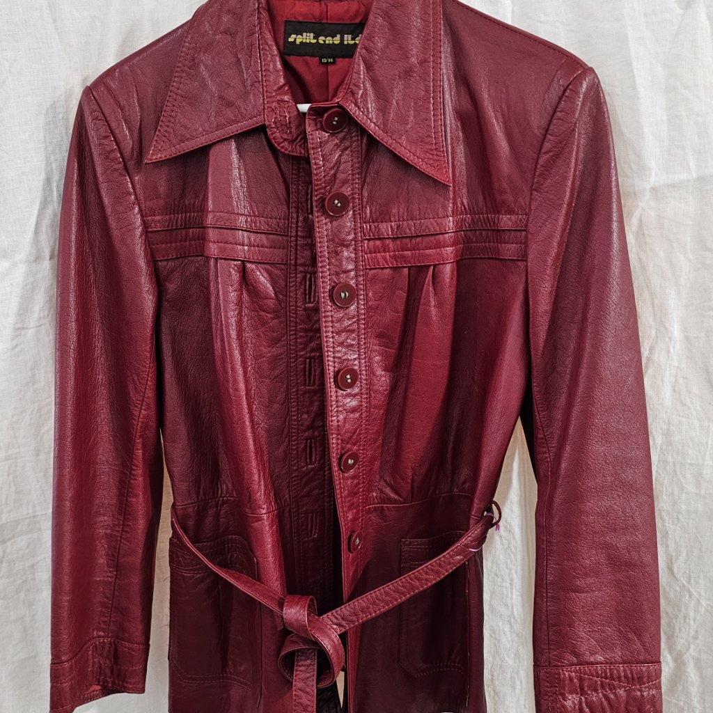 Vintage Red Leather Jacket